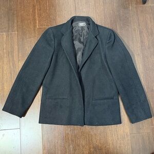 Vintage Cropped Wool Coat / Blazer